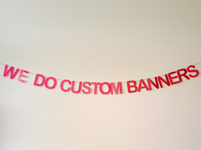 Custom Cardstock Banner